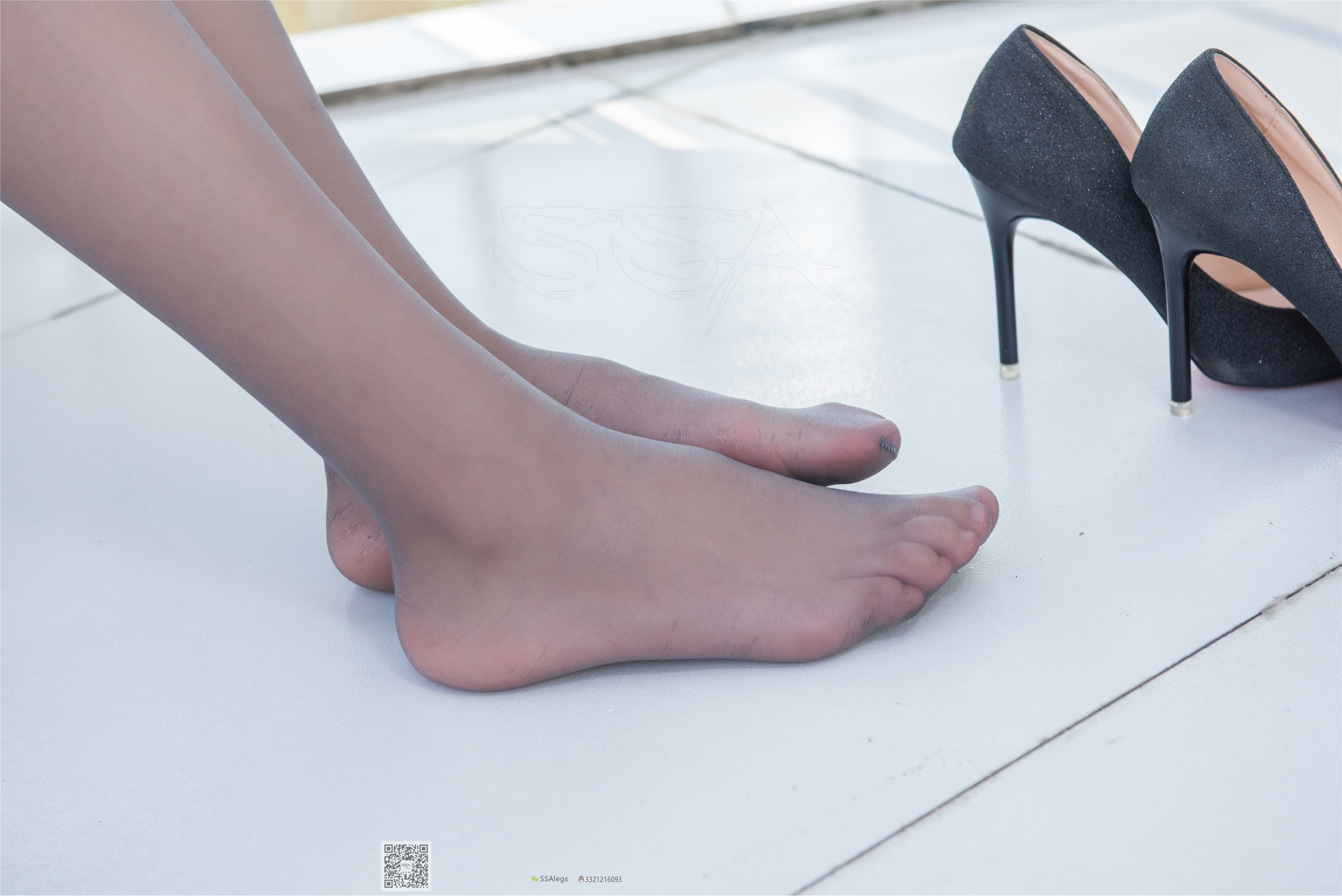 SSA丝社 NO.041 兰兰 灰丝女秘书带你看项目